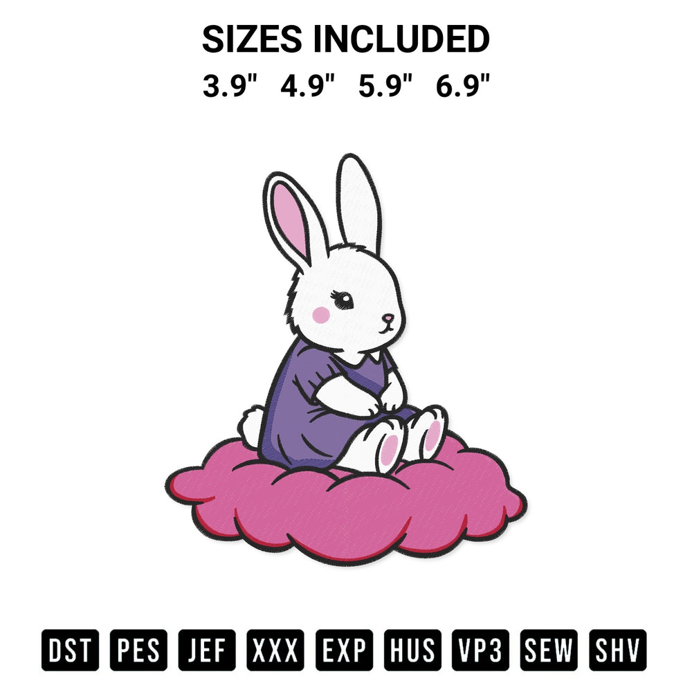 Download the Miffy Style Bunny Embroidery Design machine embroidery design exclusively at Designspacks.com. Premium digitized pattern for apparel and DIY crafts. Available sizes: 3.9", 4.9", 5.9", 6.9".