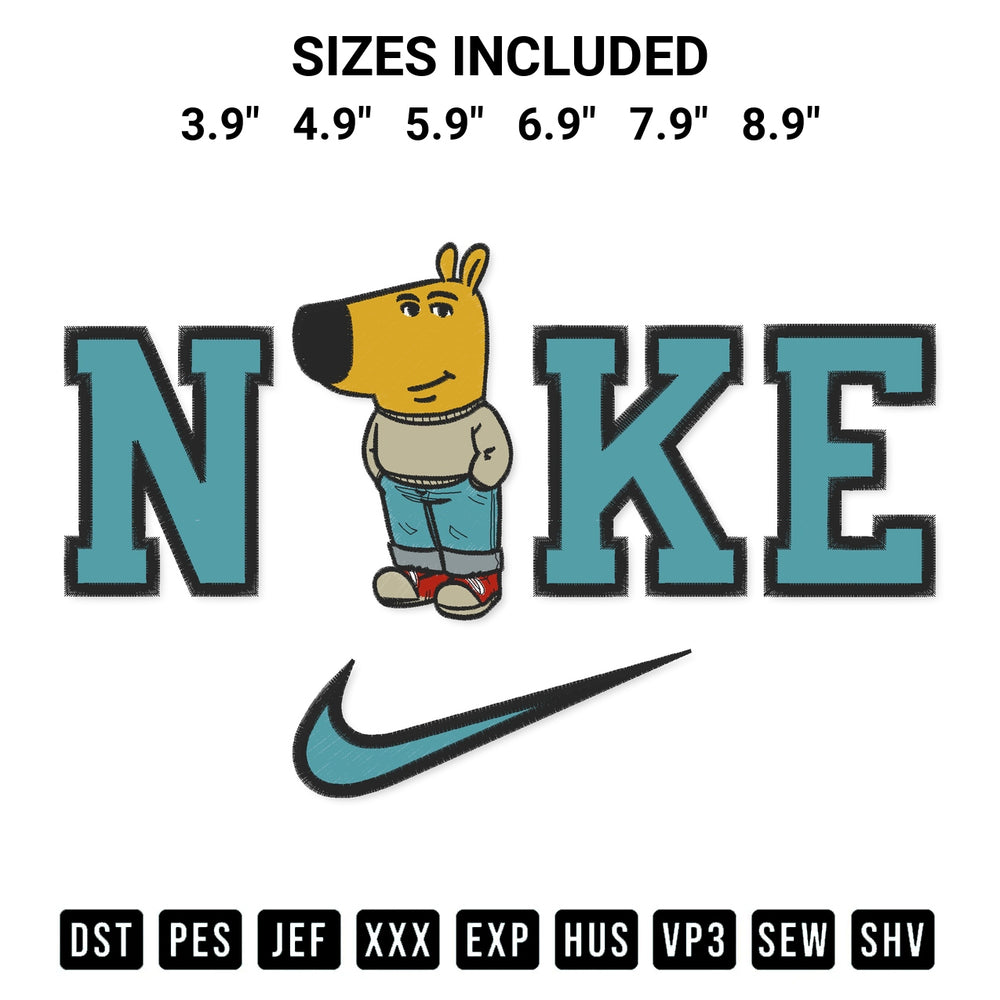 Download the Nike Chill Guy Embroidery Design machine embroidery design exclusively at Designspacks.com. Premium digitized pattern for apparel and DIY crafts. Available sizes: 3.9", 4.9", 5.9", 6.9", 7.9", 8.9".
