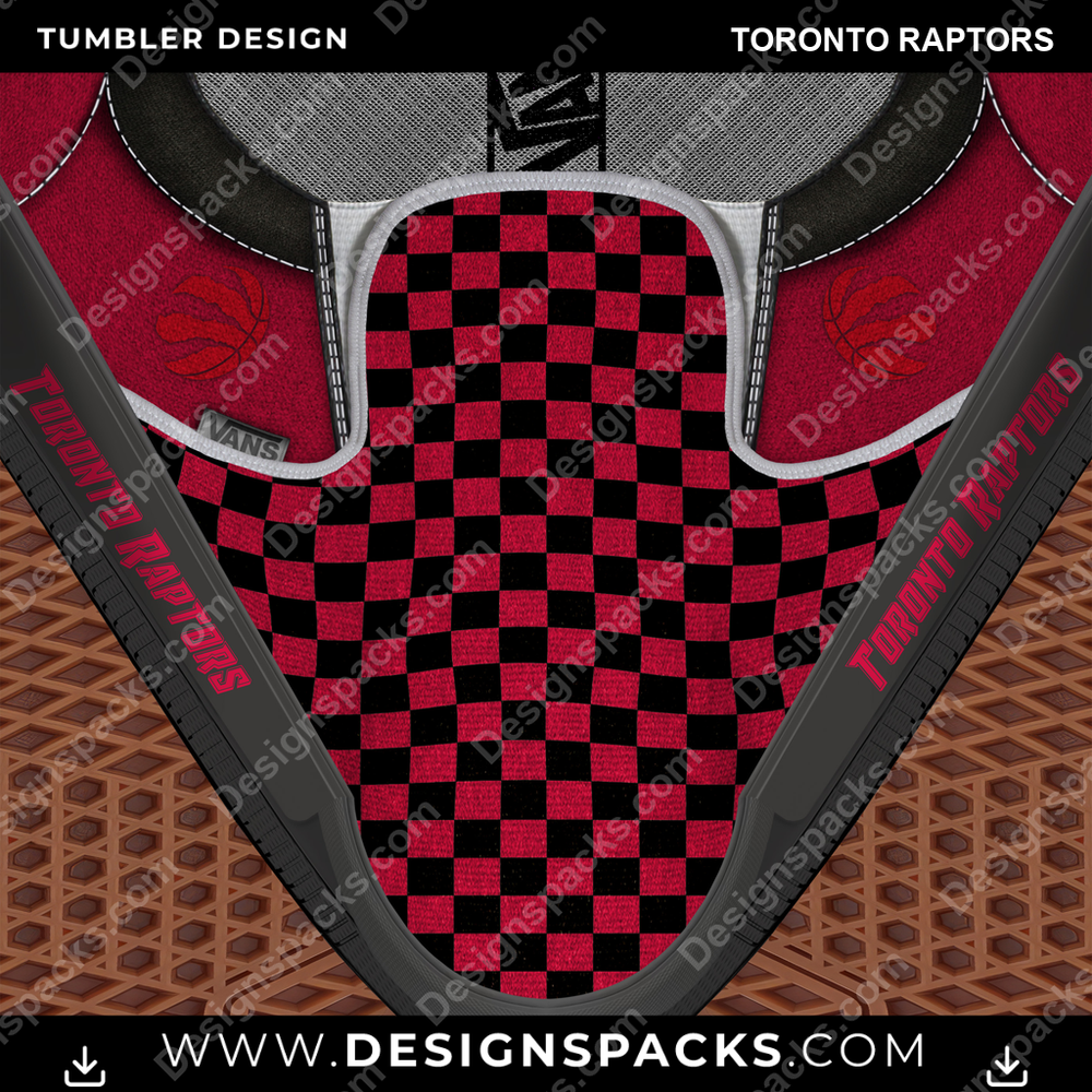 Basketball Vans Classic Toronto Raptors NBA Basketball Tumbler Digital Wrap Design Download