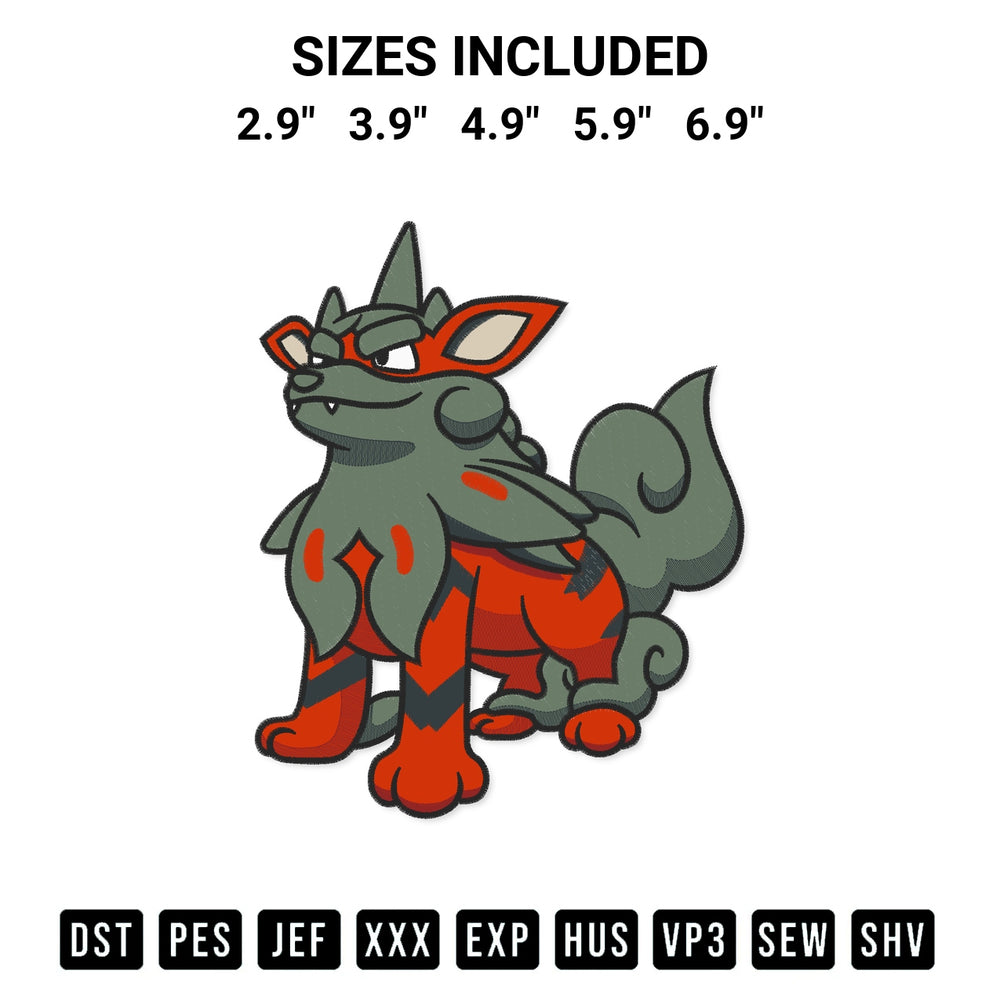 Create amazing crafts with the Hisuian Arcanine Pokemon Embroidery Design embroidery file. High-quality digital download from Designspacks.com, perfect for beginners and pros. Available sizes: 2.9", 3.9", 4.9", 5.9", 6.9".