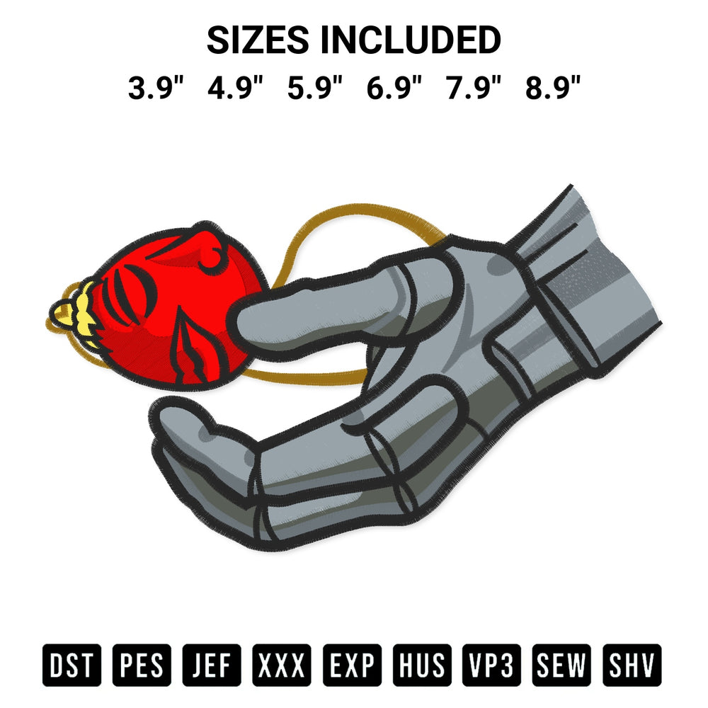 Shop the Behelit Guts Hand Berserk Embroidery Design machine embroidery pattern at Designspacks.com. Beautifully digitized for flawless stitching on any fabric. Available sizes: 3.9", 4.9", 5.9", 6.9", 7.9", 8.9".