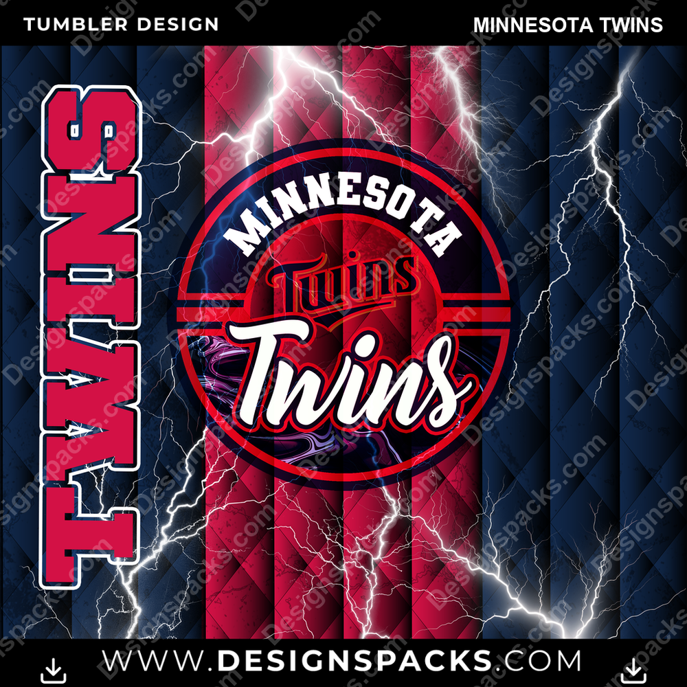 Baseballfeld Minnesota Twins Becher Digital-Wrap-Design
