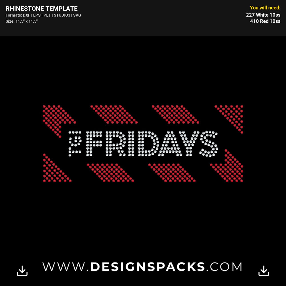 Tgi Fridays Logo Rhinestone Digital Template