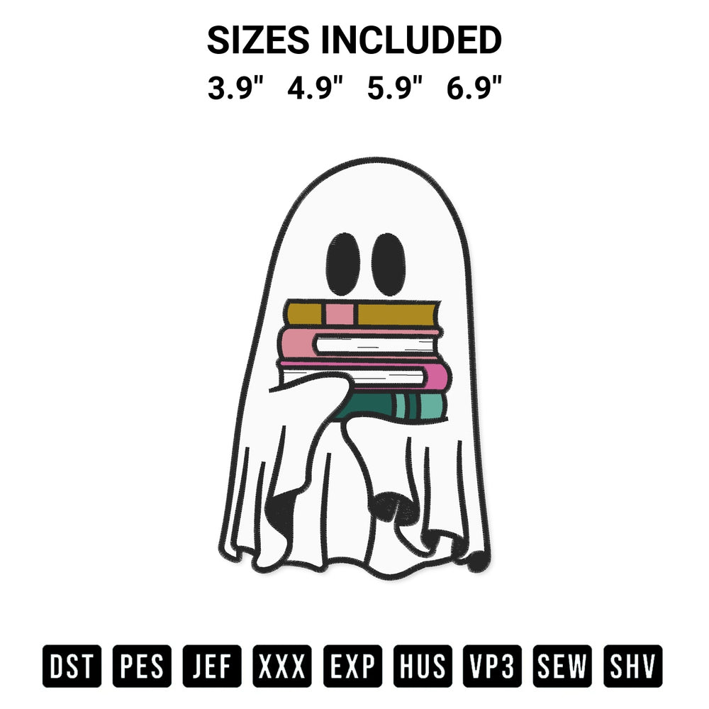 Get the Cute Ghost Reading Book 6 Embroidery Design embroidery design for your custom crafts! Premium digitized files available for instant download at Designspacks.com. Available sizes: 3.9", 4.9", 5.9", 6.9".