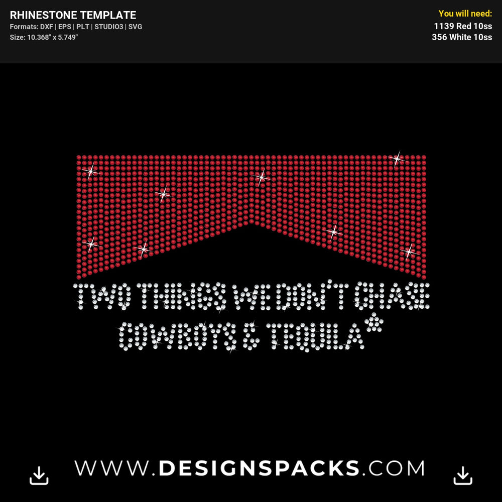 Cowboys Marlboro Rhinestone Digital Template