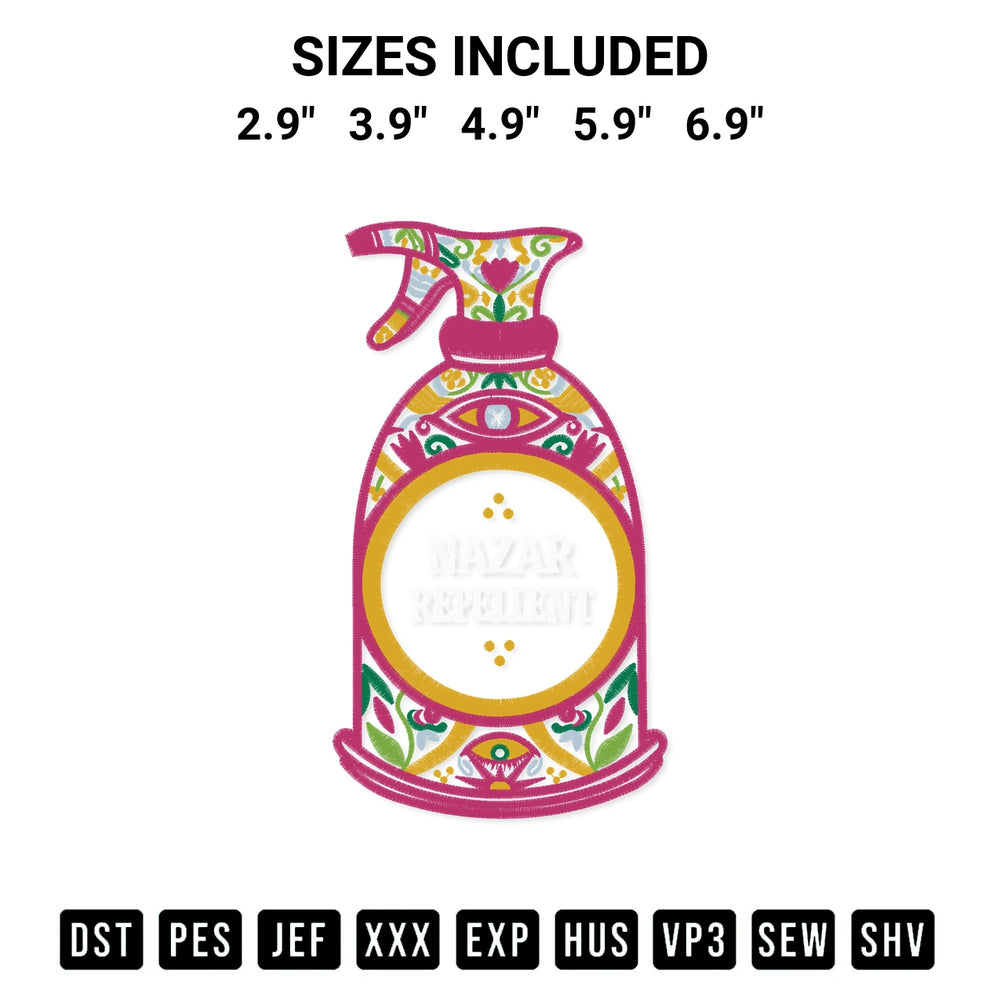 Create amazing crafts with the Nazar Repellent Embroidery Design embroidery file. High-quality digital download from Designspacks.com, perfect for beginners and pros. Available sizes: 2.9", 3.9", 4.9", 5.9", 6.9".