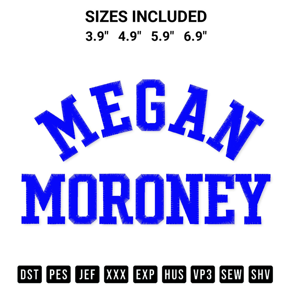 Download the Megan Moroney Embroidery Design machine embroidery design exclusively at Designspacks.com. Premium digitized pattern for apparel and DIY crafts. Available sizes: 3.9", 4.9", 5.9", 6.9".