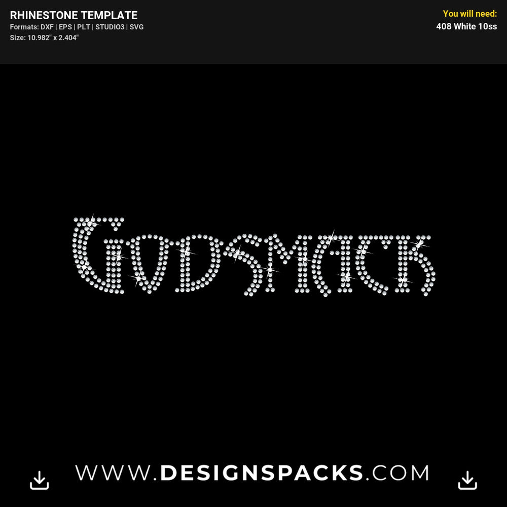 Godsmack Band Logo Design Rhinestone Digital Template