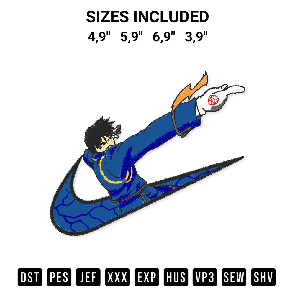 Elevate your next project with our Nike Roy Mustang Logo Embroidery Design embroidery file. Shop high-quality digital patterns instantly at Designspacks.com. Available sizes: 4,9", 5,9", 6,9", 3,9".