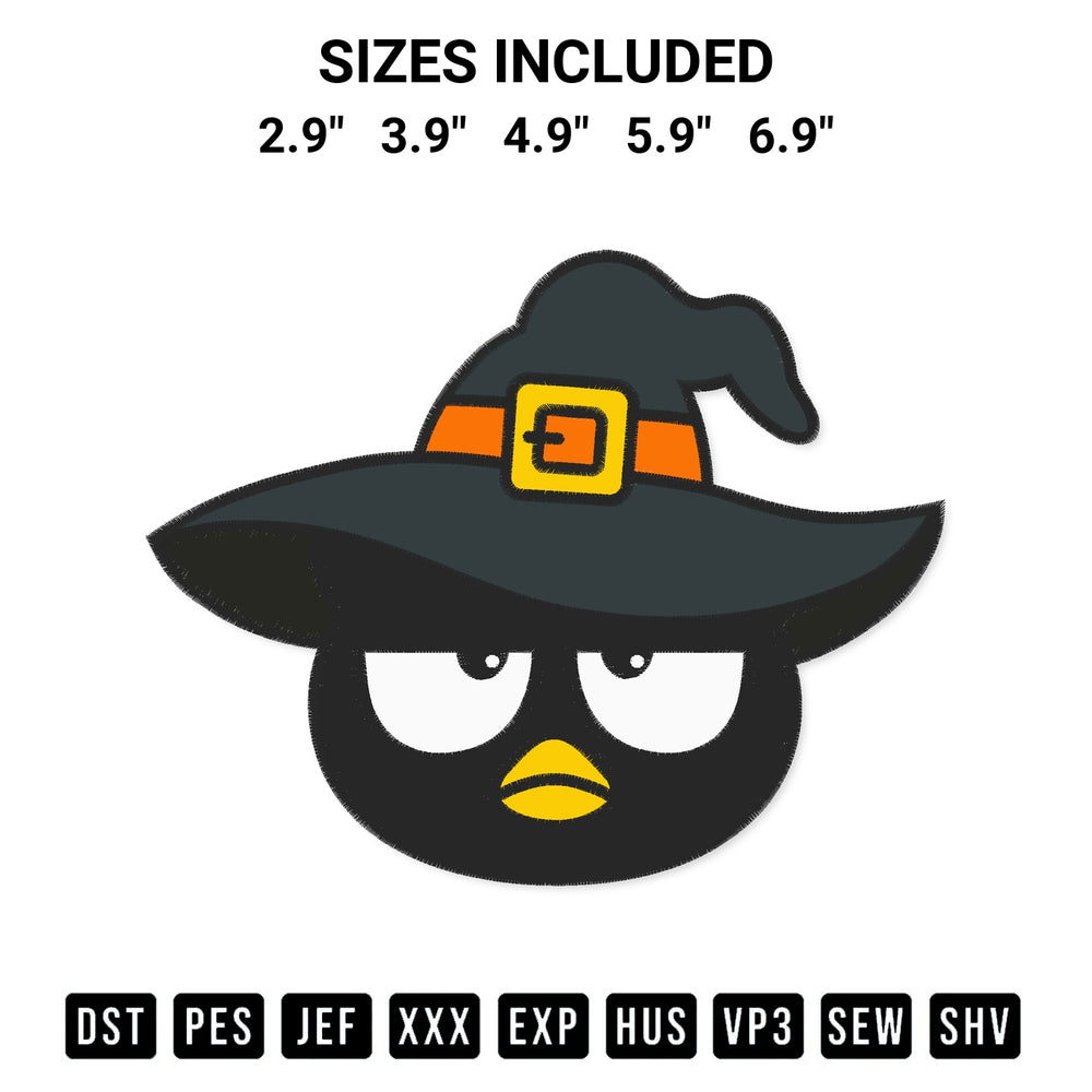 Shop the Face Badtz Maru Witch Embroidery Design machine embroidery pattern at Designspacks.com. Beautifully digitized for flawless stitching on any fabric. Available sizes: 2.9", 3.9", 4.9", 5.9", 6.9".