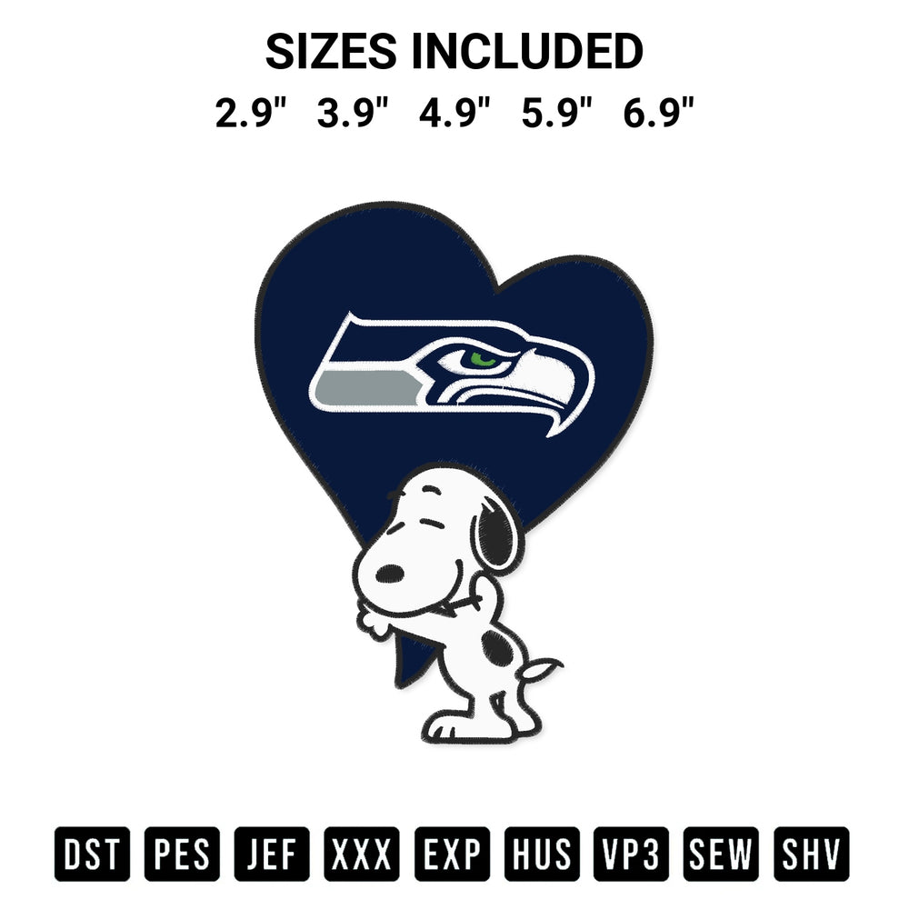Elevate your next project with our Snoopy Hugs Heart Seattle Seahawks Embroidery Design embroidery file. Shop high-quality digital patterns instantly at Designspacks.com. Available sizes: 2.9", 3.9", 4.9", 5.9", 6.9".