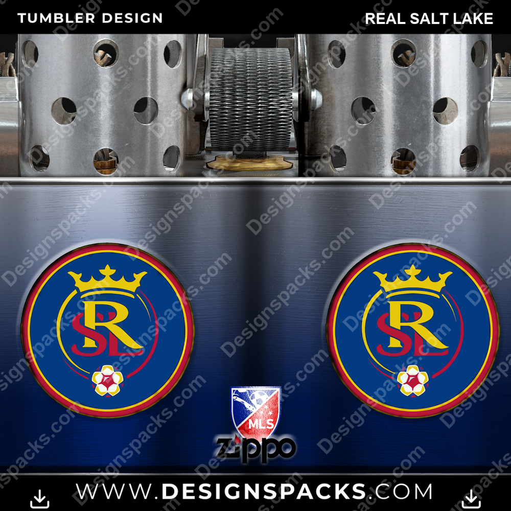 US Soccer Zippo Lighter Real Salt Lake Tumbler Digital Wrap Design Download