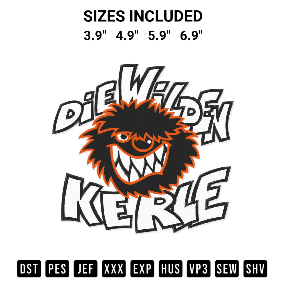 Discover the perfect addition to your crafting collection: Die Wilden Kerle Embroidery Design embroidery file. Instantly available at Designspacks.com. Available sizes: 3.9", 4.9", 5.9", 6.9".