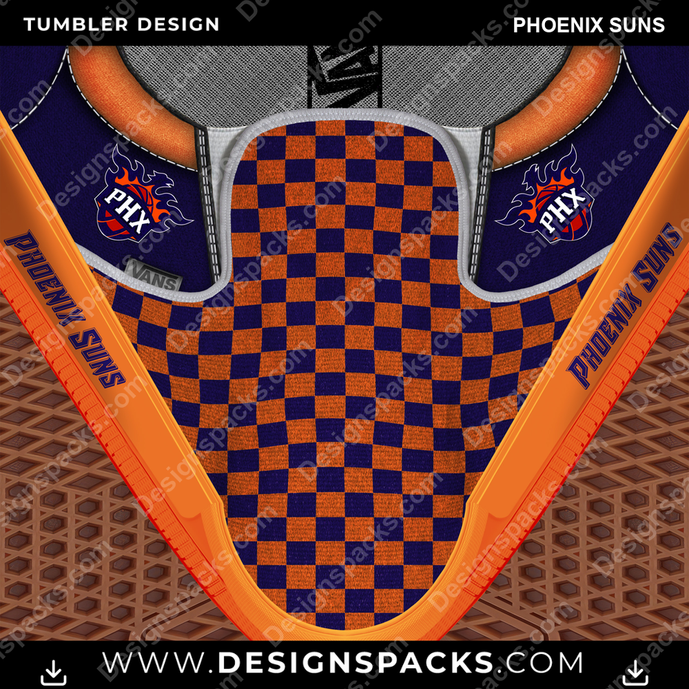 Basketball Vans Classic Phoenix Suns Tumbler Digital Wrap Design