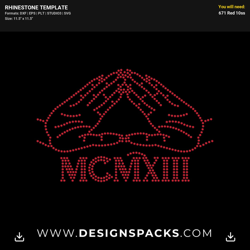 Mcmxiii Delta Sigma Theta Founders Day Rhinestone Digital Template