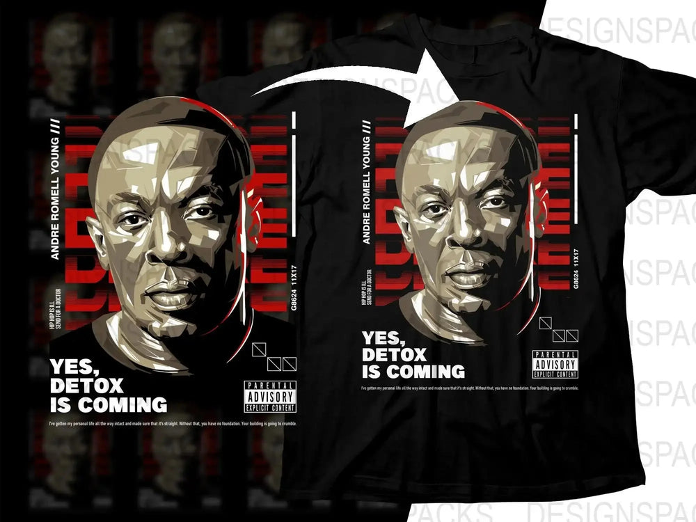 Dr Dre Iconic Yes Detox Graphic Style Design Png Digital Download