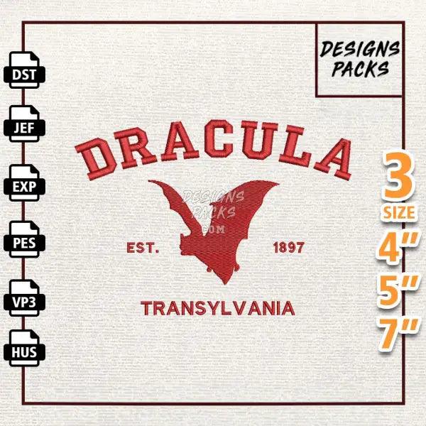 Dracula Embroidery Design