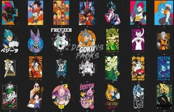 161 Dragon ball Anime Designs Bundle PNG