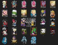 Load image into Gallery viewer, 161 Dragon ball Anime Designs Bundle PNG
