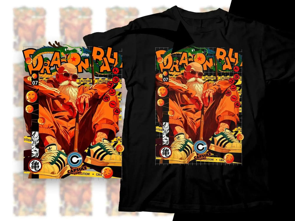Dragon Ball Master Roshi Relaxing Graphic Png Digital Download
