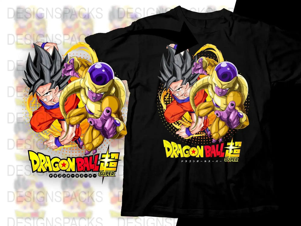 Dragon Ball Super Goku and Frieza Battle Png Digital Download