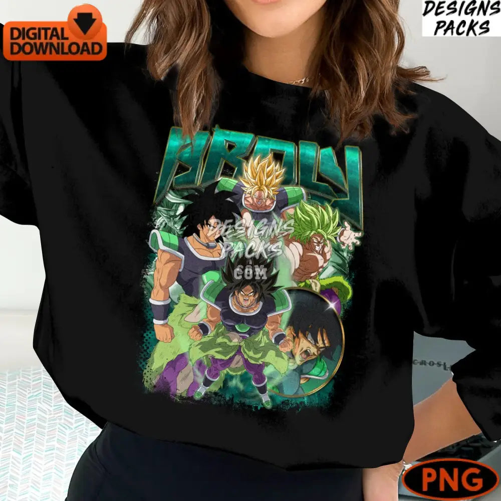 Dragon Ball Z Digital Instant Download Anime Artwork Goku And Vegeta Png