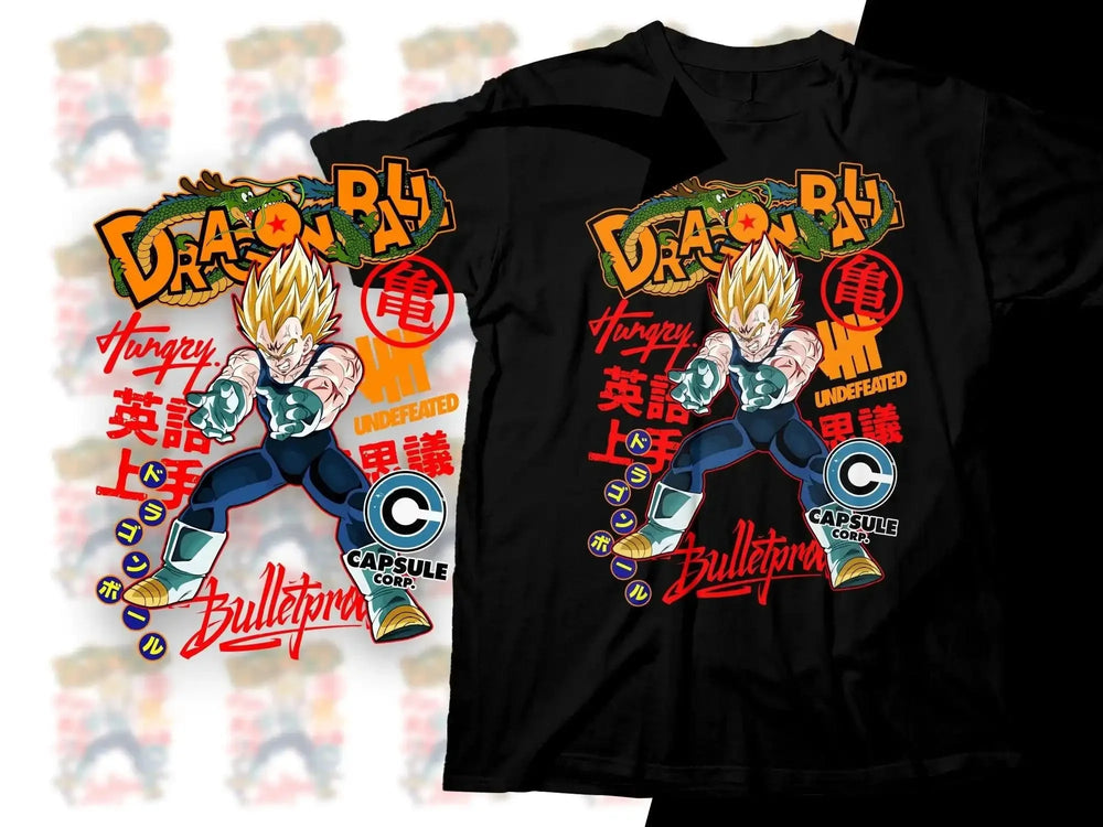 Dragon Ball Z Vegeta Capsule Corp Inspired Png Digital Download