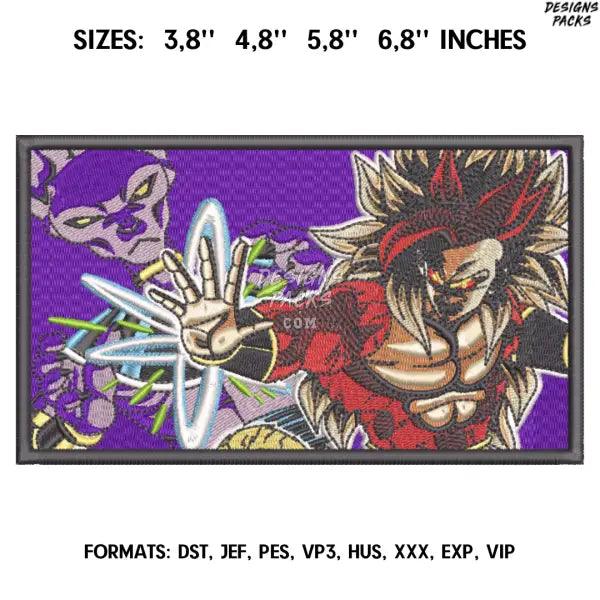 DragonBall Embroidery Design File, Dragon Ball Anime Embroidery Design, Anime Design Brother, Machine embroidery