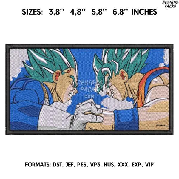 DragonBall Embroidery Design File, Dragon Ball Anime Embroidery Design, Anime Design Brother, Machine embroidery