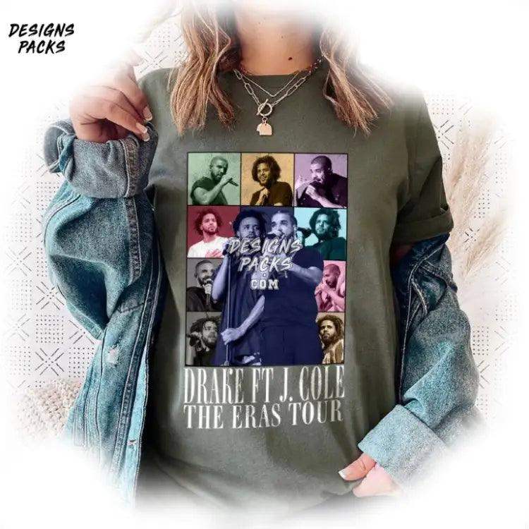 Drake And J - Cole Vintage Jcole 90’S Png Design