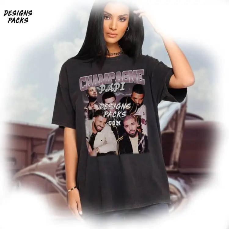 Drake Champaign Papi Vintage Png Design