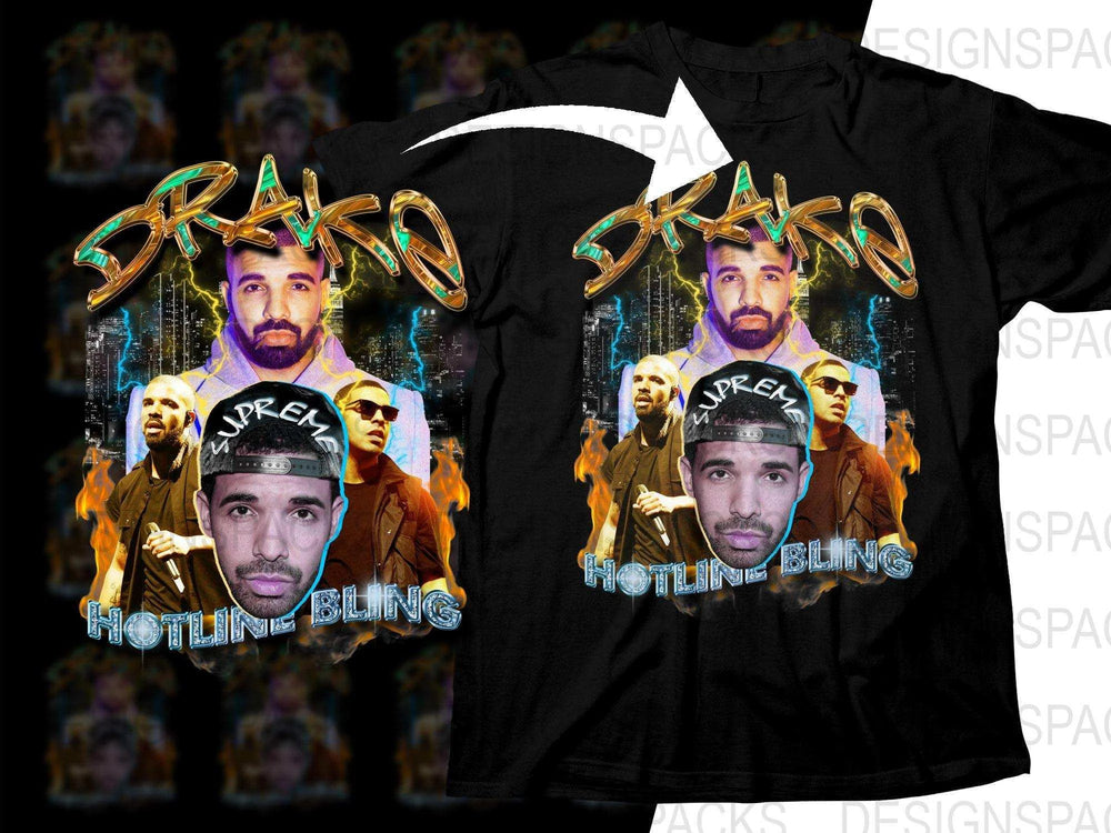 Drake Hotline Bling Multi-Image Graphic Png Digital Download