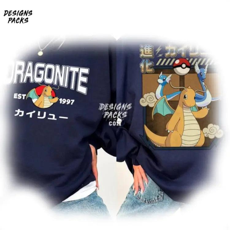 Dratini Dragonair Dragonite Pokeball Anime Japanese 2 - Sided Png Design