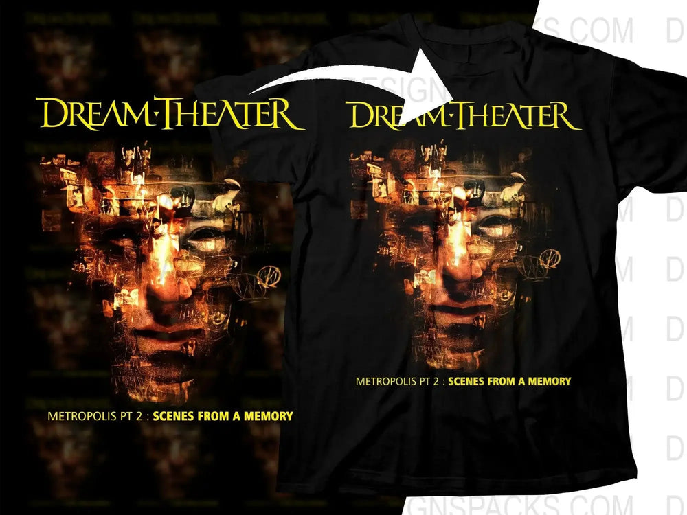 Dream Theater Metropolis Pt 2 : Scenes From A Memory Rock Png Halftone Digital Download