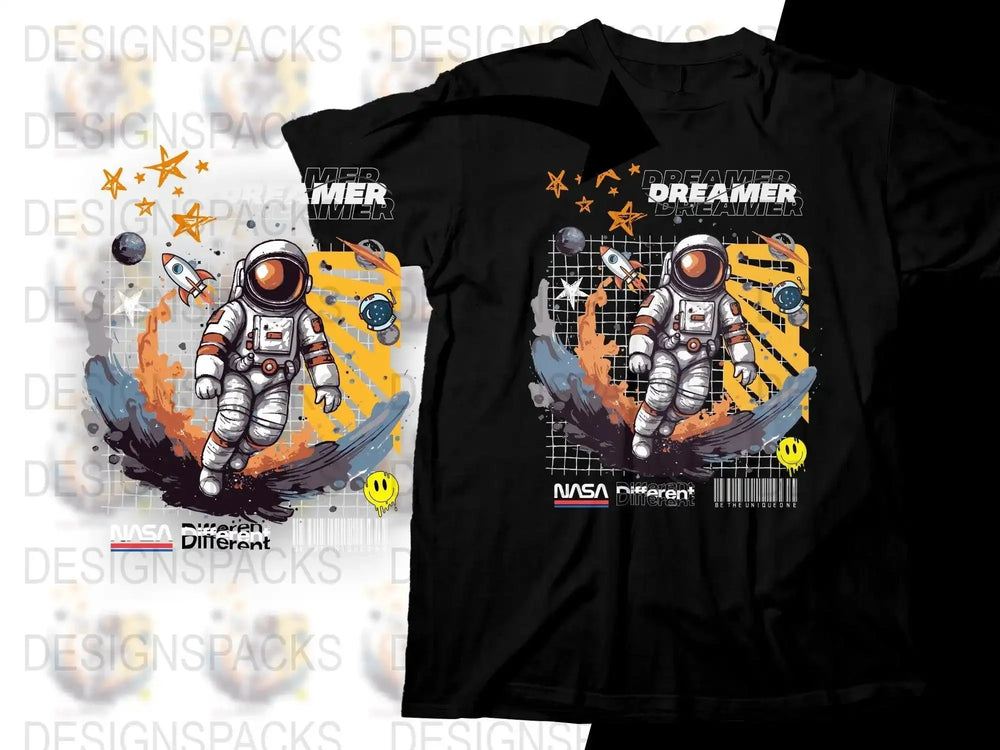 Dreamer Astronaut Space Adventure Kids Png Digital Download