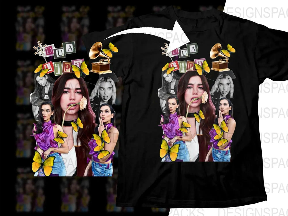 Dua Lipa Bootleg with Butterflies Grammys Png Digital Download