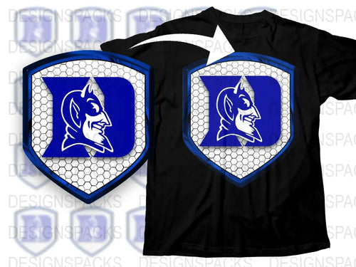 Superhero Shield Graphic T-Shirt, Blue and White Batman Logo, Casual Wear, Stylish Comic Tee, Gift for Superhero Fans
