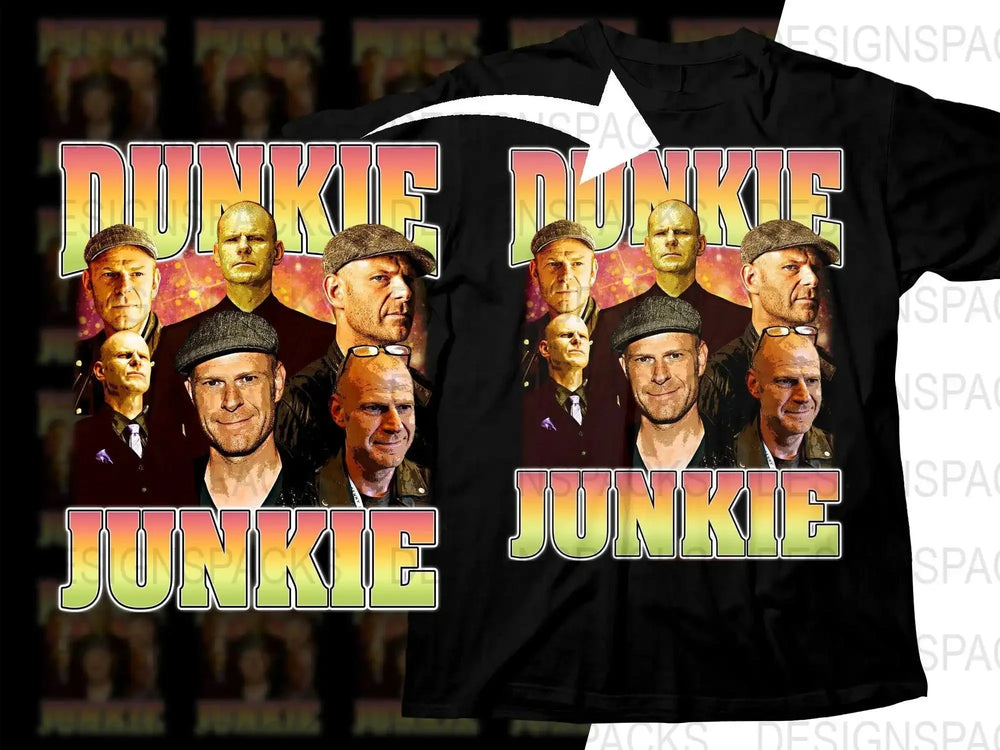Dunkie Junkie Bootleg Poster Style Art Png Digital Download