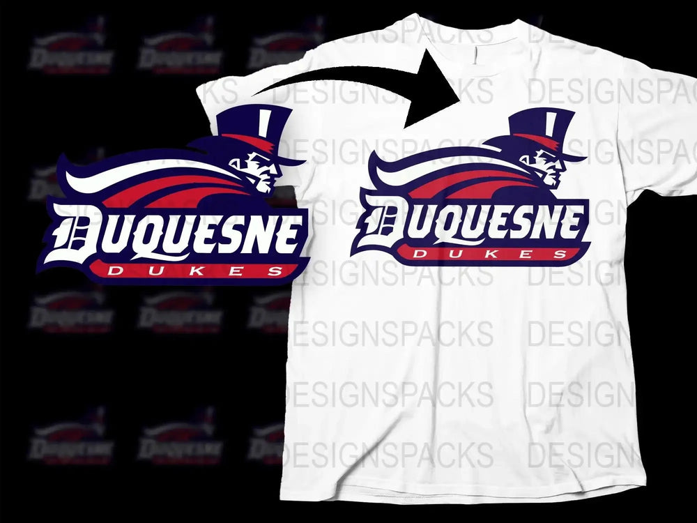 Duquesne Dukes College Football Png Digital Download