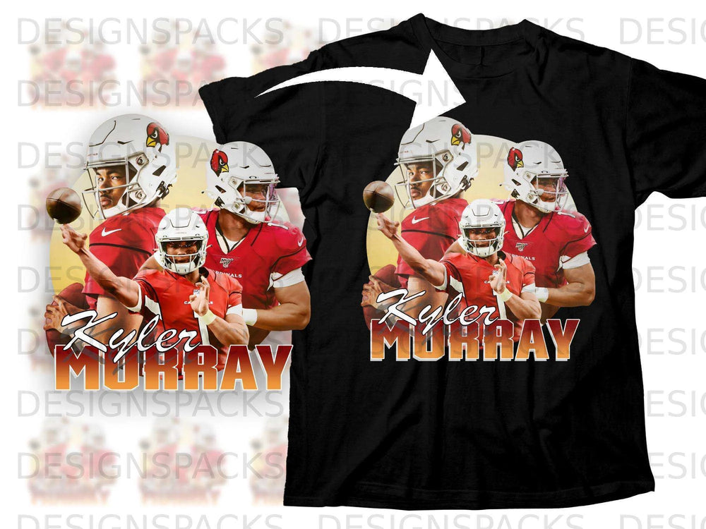 Kyler Murray graphic tee with Cardinals quarterback Kyler Murray on the front.