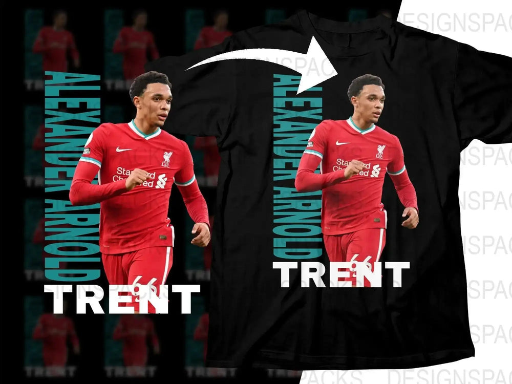 Dynamic Soccer Graphic Alexandre-Arnold Soccer Png Digital Download