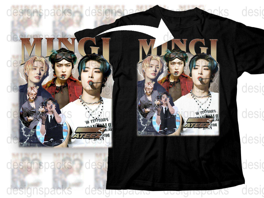 K-Pop Inspired Band Graphic T-Shirt, Unisex Stylish Concert Outfit, Trendy Music Fan Tee, Gift for Teens