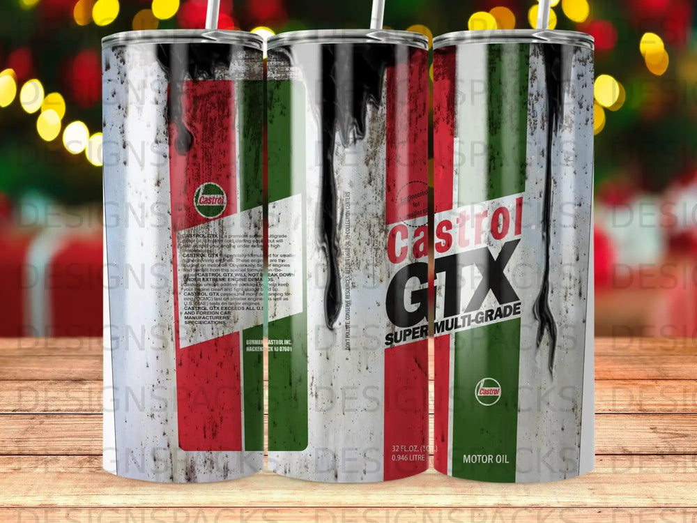 Castrol GTX Motor Oil Can Design Tumbler product type