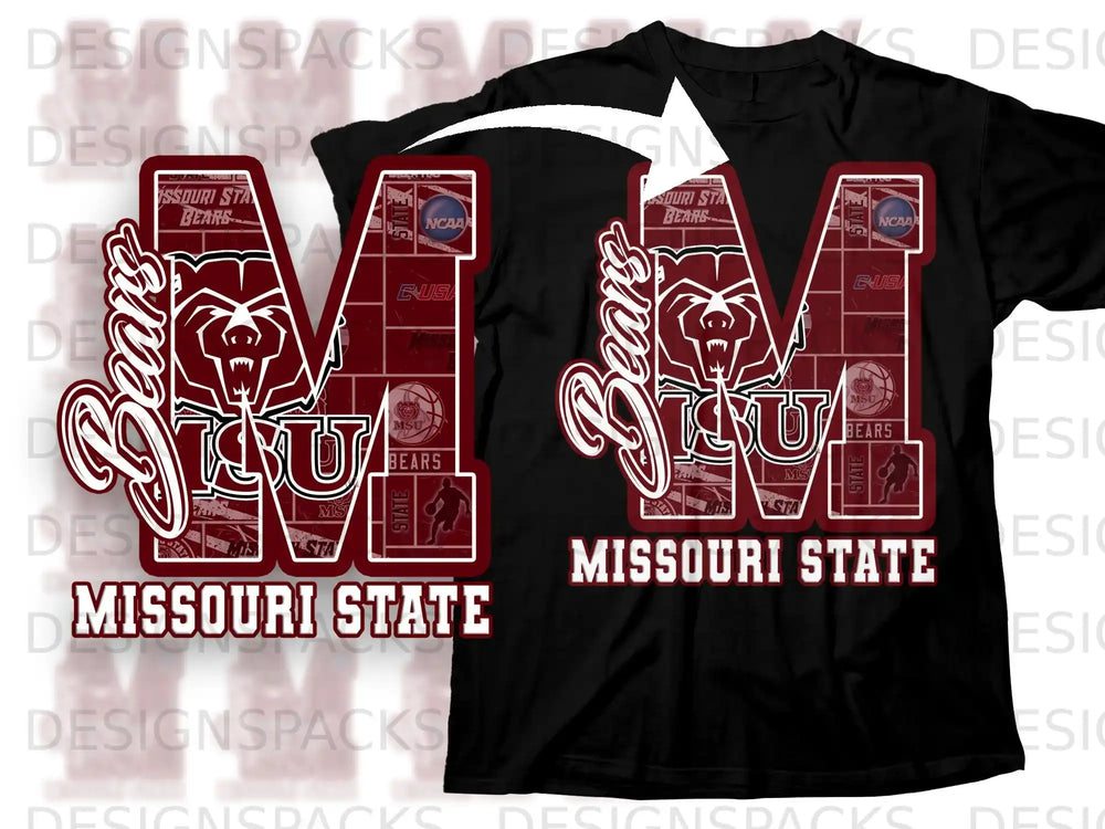 Missouri State Bears MSU Logo Graphic Tee