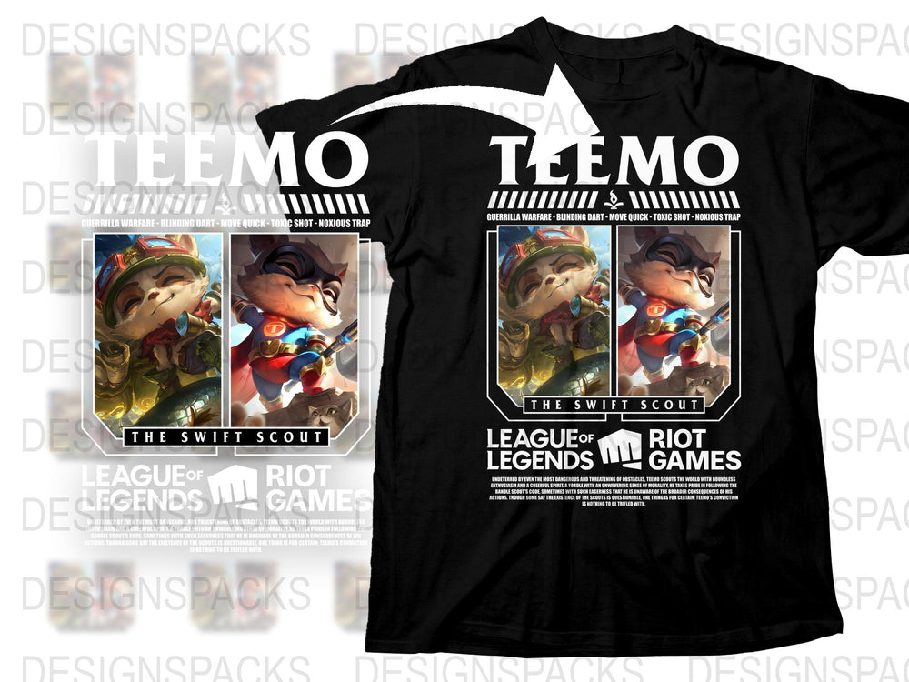 League of Legends Teemo T-Shirt, The Swift Scout Graphic Tee, Gamer Apparel, Riot Games Merchandise