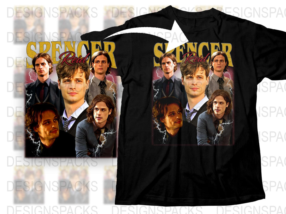 Spencer Reid Criminal Minds TV Show Graphic T-Shirt, Fan Merchandise, TV Series Tee