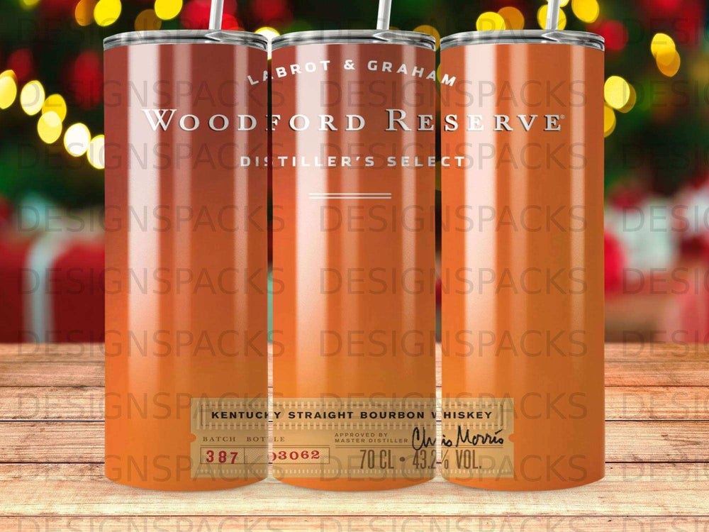 Woodford Reserve Kentucky Straight Bourbon Whiskey bottle label.
