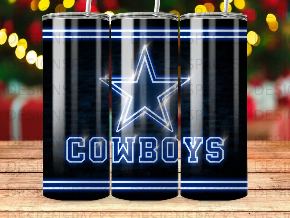 Dallas Cowboys logo with "Cowboys" text on a navy background.