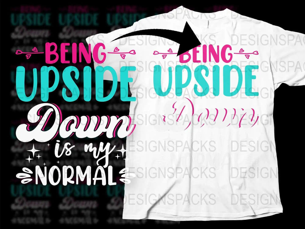 Upside Down T-Shirt, Quirky Graphic Tee, Fun Casual Shirt, Unique Gift Idea, Trendy Fashion Top