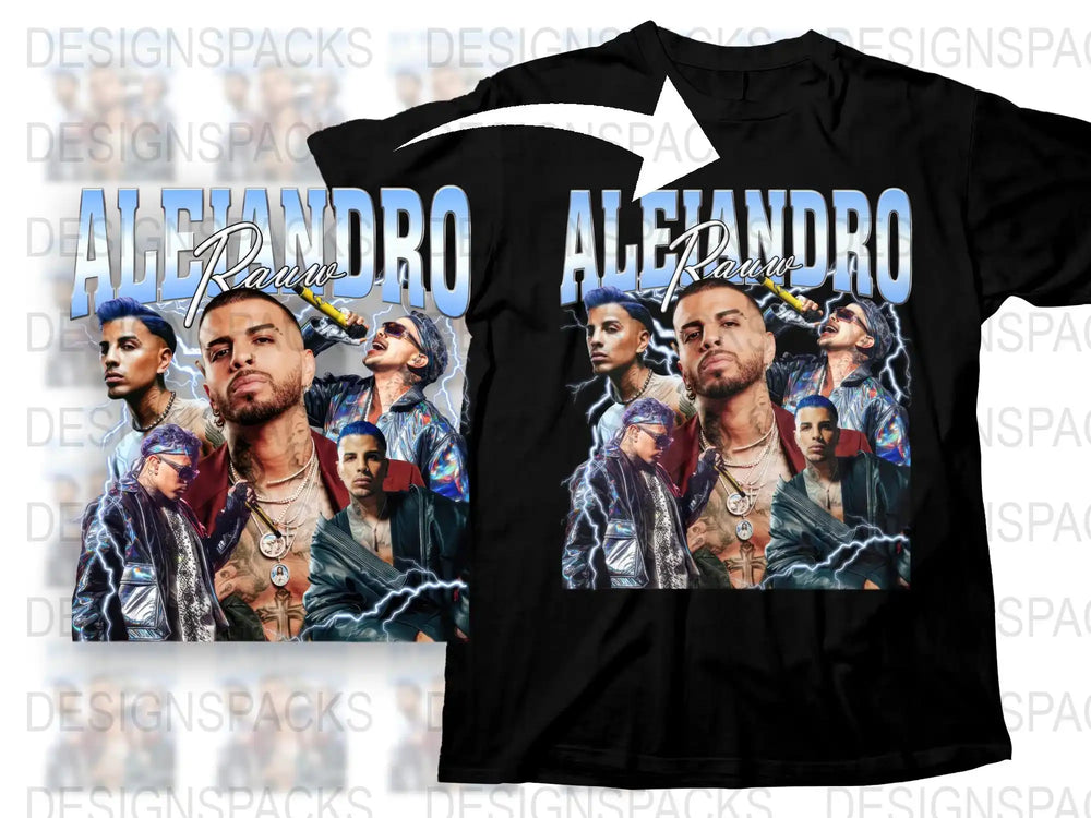 Alejandro Graphic T-Shirt, Urban Fashion Tee, Hip Hop Style, Men's Streetwear Shirt, Cool Portrait Design Top
